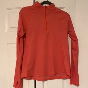New Balance half zip up jacket in orange size Medium.